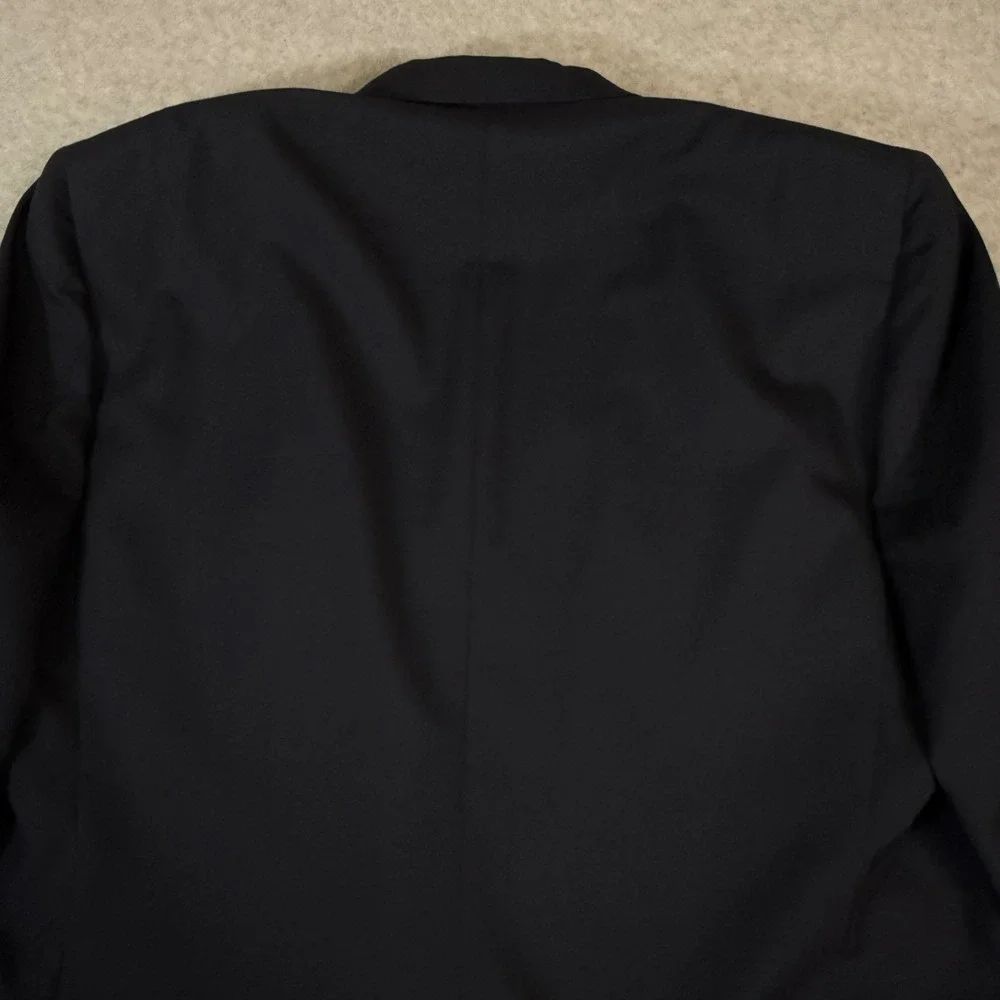 Hart Schaffner‎ Marx Mens Navy Blue Wool Blazer Gold Buttons 46XL Extra Long